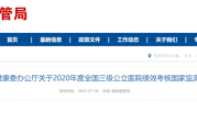 2020年度全国三级公立医院绩效考核结果公布