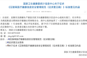 互联网医疗健康信息安全管理规范征求意见
