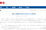 国家卫生健康委新设立两直属事业单位