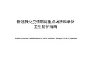 WS/T698-2020 新冠肺炎疫情期间重点场所和单位卫生防护指南